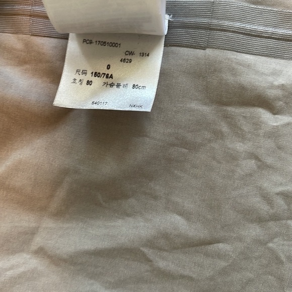 MADE & CRAFTED RARE Levi’s Rain Jacket size 0 - trim BOVINE LEATHER - GOOD C - Picture 9 of 17